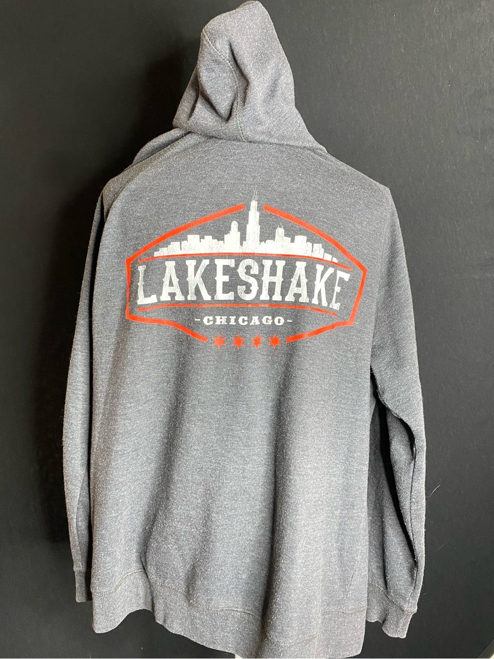 Lakeshake Chicago Men's Hooded Sweatshirt - Gray